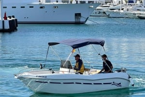 Marbella: Boat Rental drive yourself with Dolphin Sighting