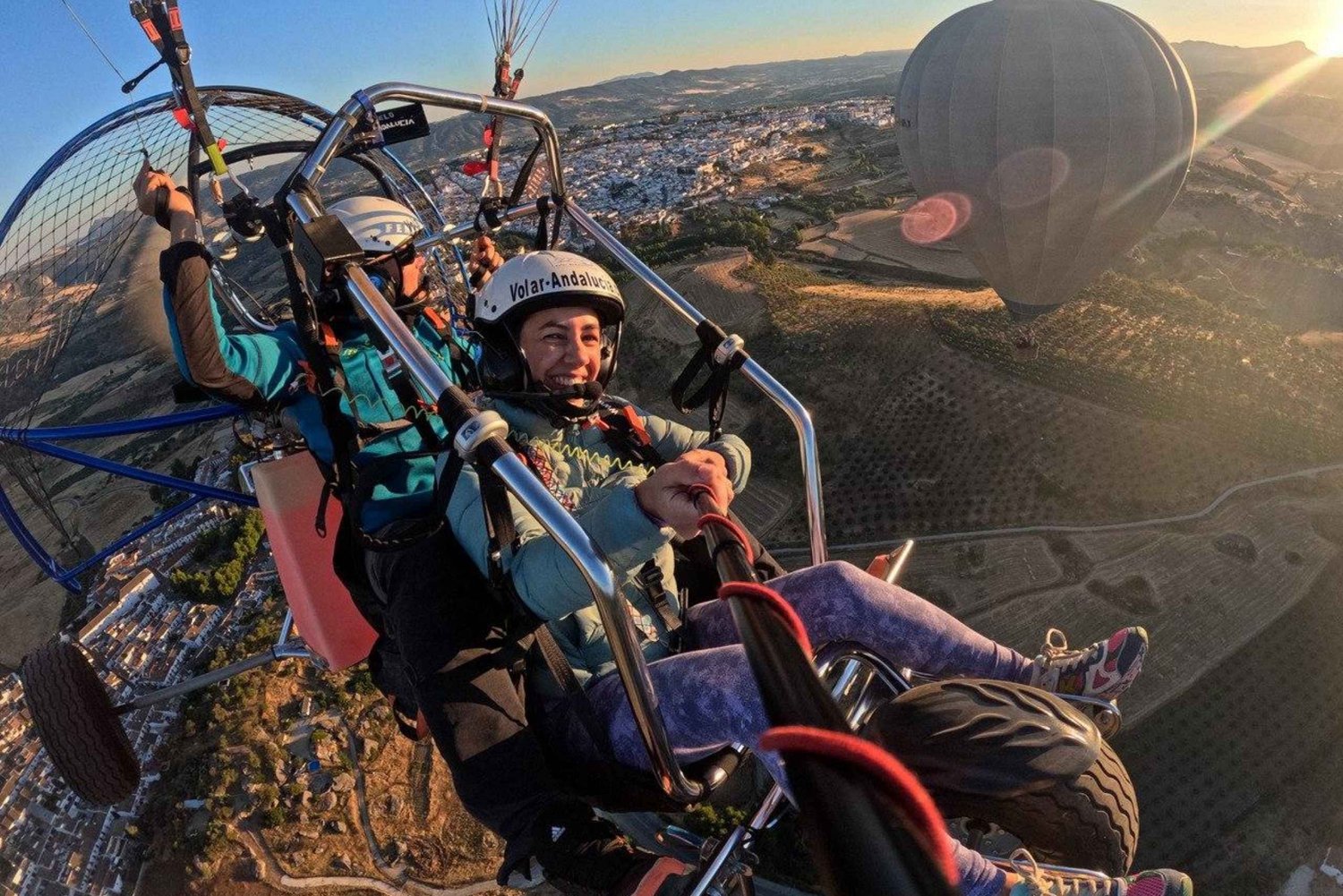 Paramoteur à Ronda (Malaga), près de Marbella