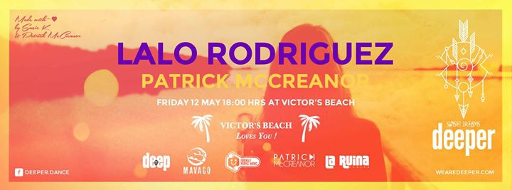 Deeper Sunset Dreams Fri 12 May at Victors Beach