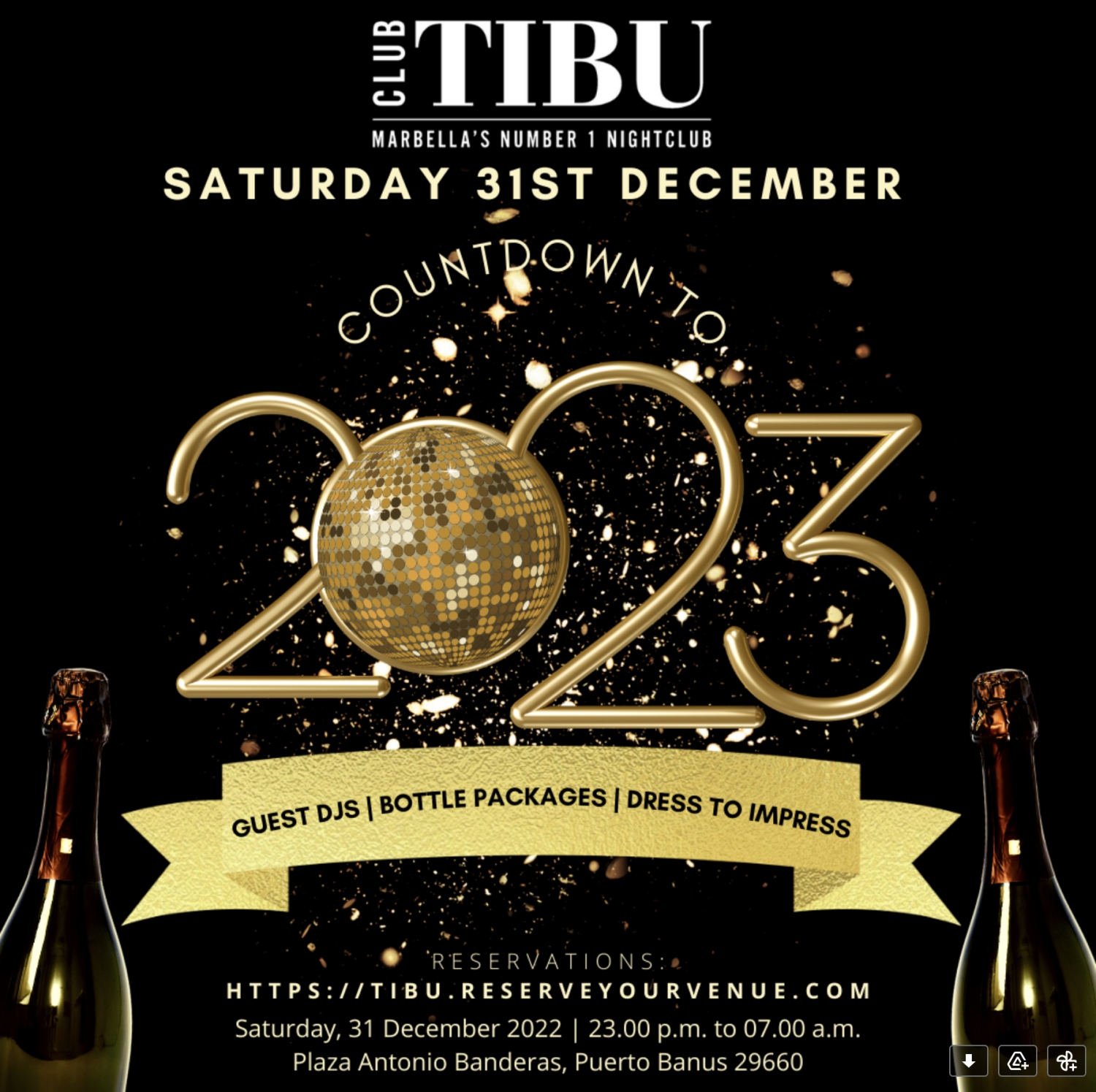 New Years Eve at Tibu