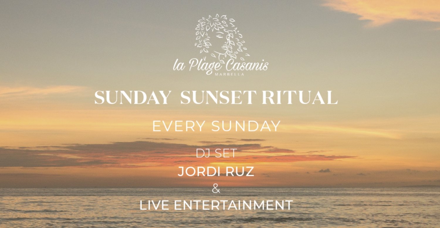 Sunday Sunset Ritual at La Plage
