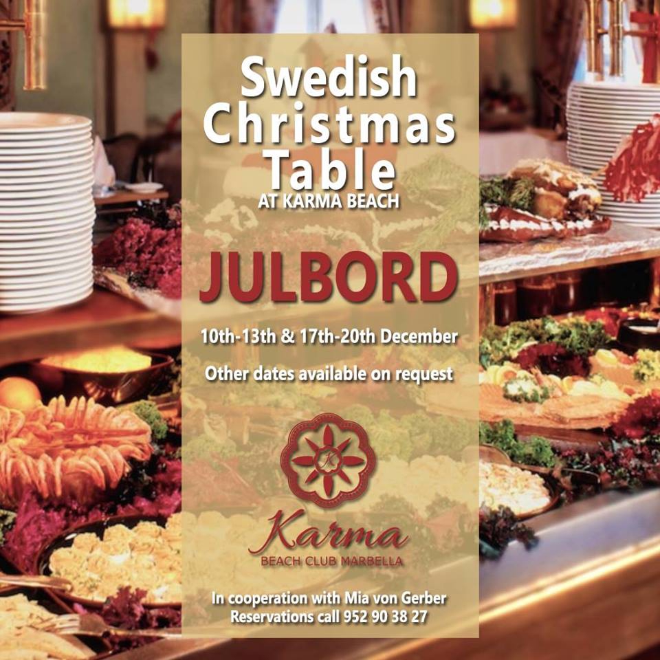 Swedish Christmas Table At Karma Beach