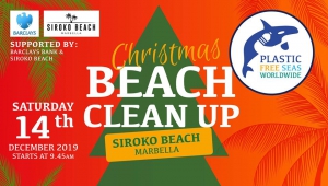 Christmas Beach Clean up at Siroko