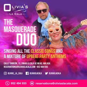 Masquerade Duo at Olivia´s La Cala