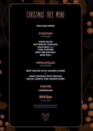 MOSH Christmas Menus 2023