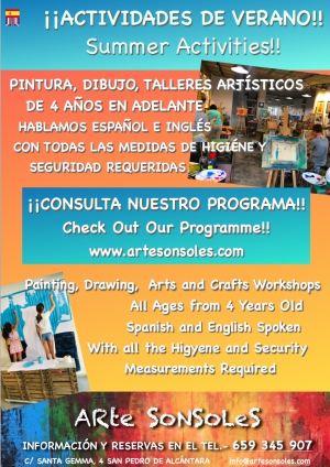 Painting, Drawing, Arts and Crafts Workshops Summer 2020