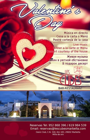 San Valentín en Les Cubes Marbella