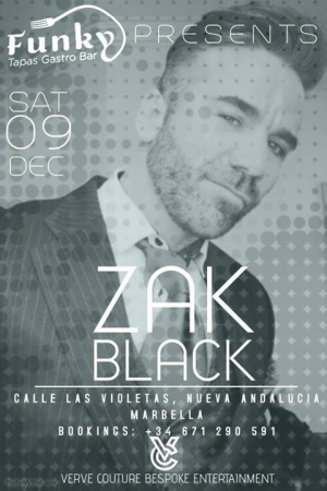 Zak Black Live debuts at Funky Tapas.