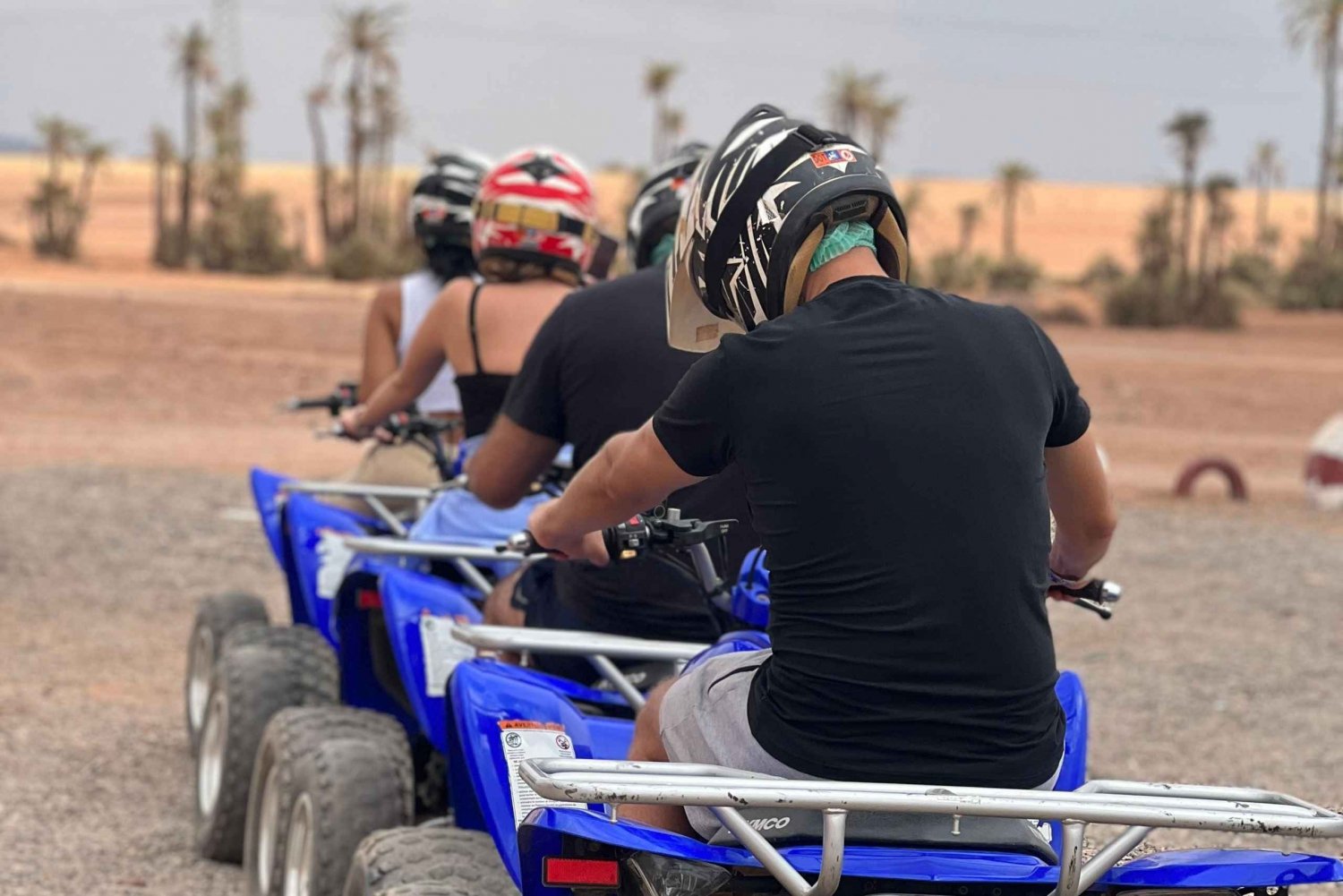 1/2 dag fyrhjuling i öknen palmlund Marrakech
