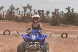 1/2 dag quad in woestijnpalmbos Marrakech