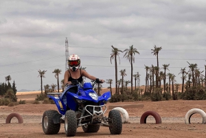 1/2 dags quad i ørkenens palmelund Marrakech