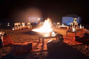 agafay woestijntour kameel bij zonsondergang met dinnershow