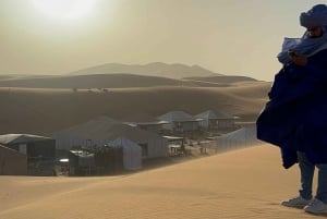 Aventure de luxe de 3 jours : de Marrakech à Merzouga, quad et spectacle inclus.