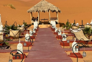 Aventure de luxe de 3 jours : de Marrakech à Merzouga, quad et spectacle inclus.