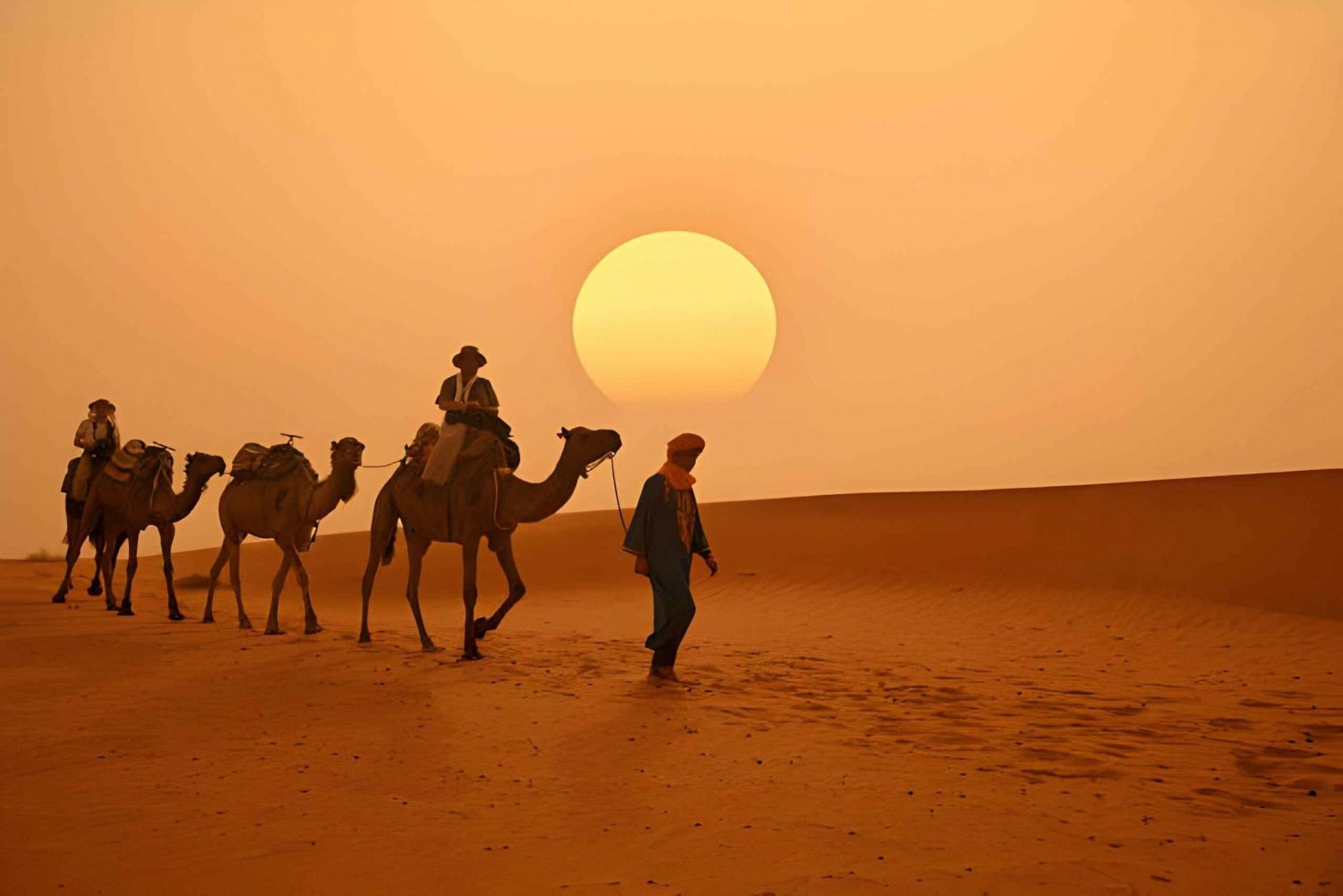 Z Marrakeszu: 3-dniowa wycieczka po pustyni Marzouga z przejażdżką na wielbłądzie