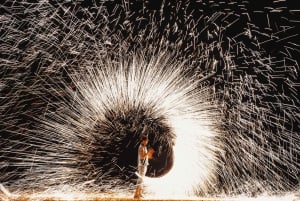 Dîner de luxe dans le désert d'Agafay avec musique live et spectacle de feu