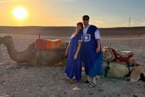 Pakiet na pustynię Agafay: przejażdżka buggy i wielbłądem oraz pokaz kolacji