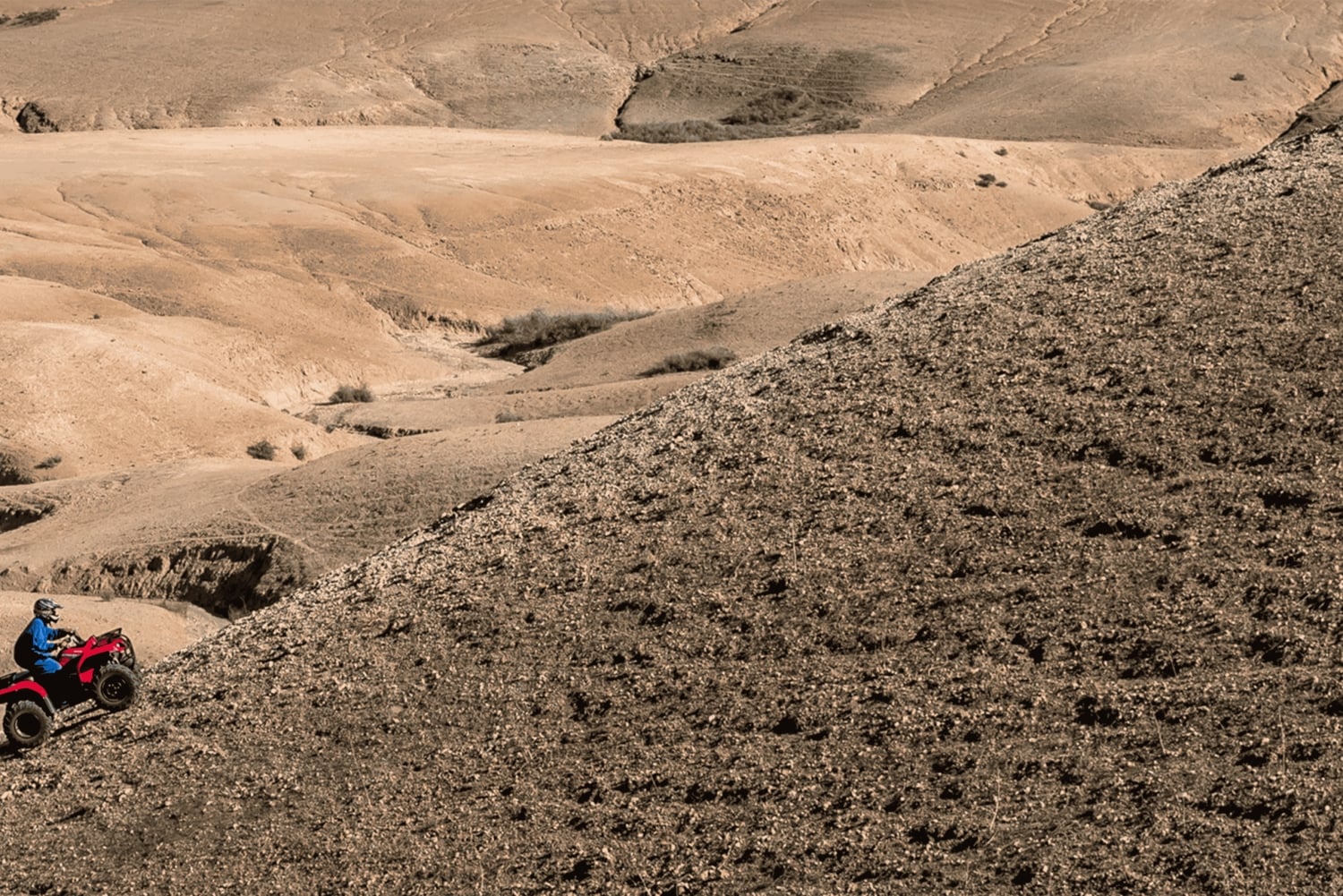 Désert d'Agafay : Aventure en quad et balade à dos de chameau