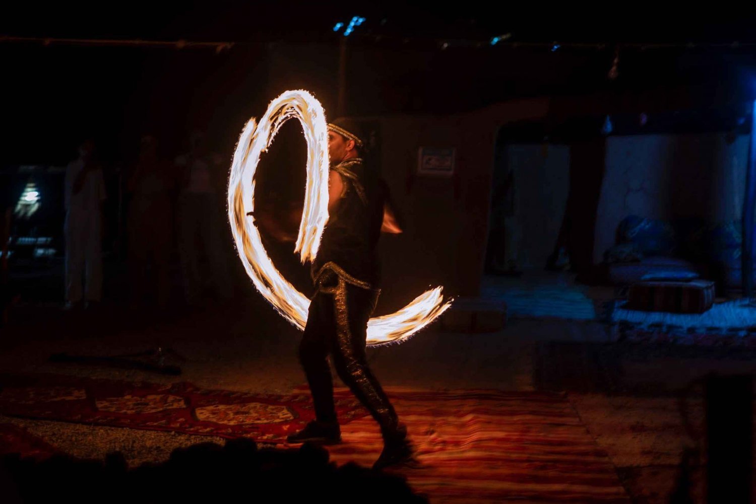 Marrakech: Agafay Desert Quad Sunset Camel Dinner Fire Show