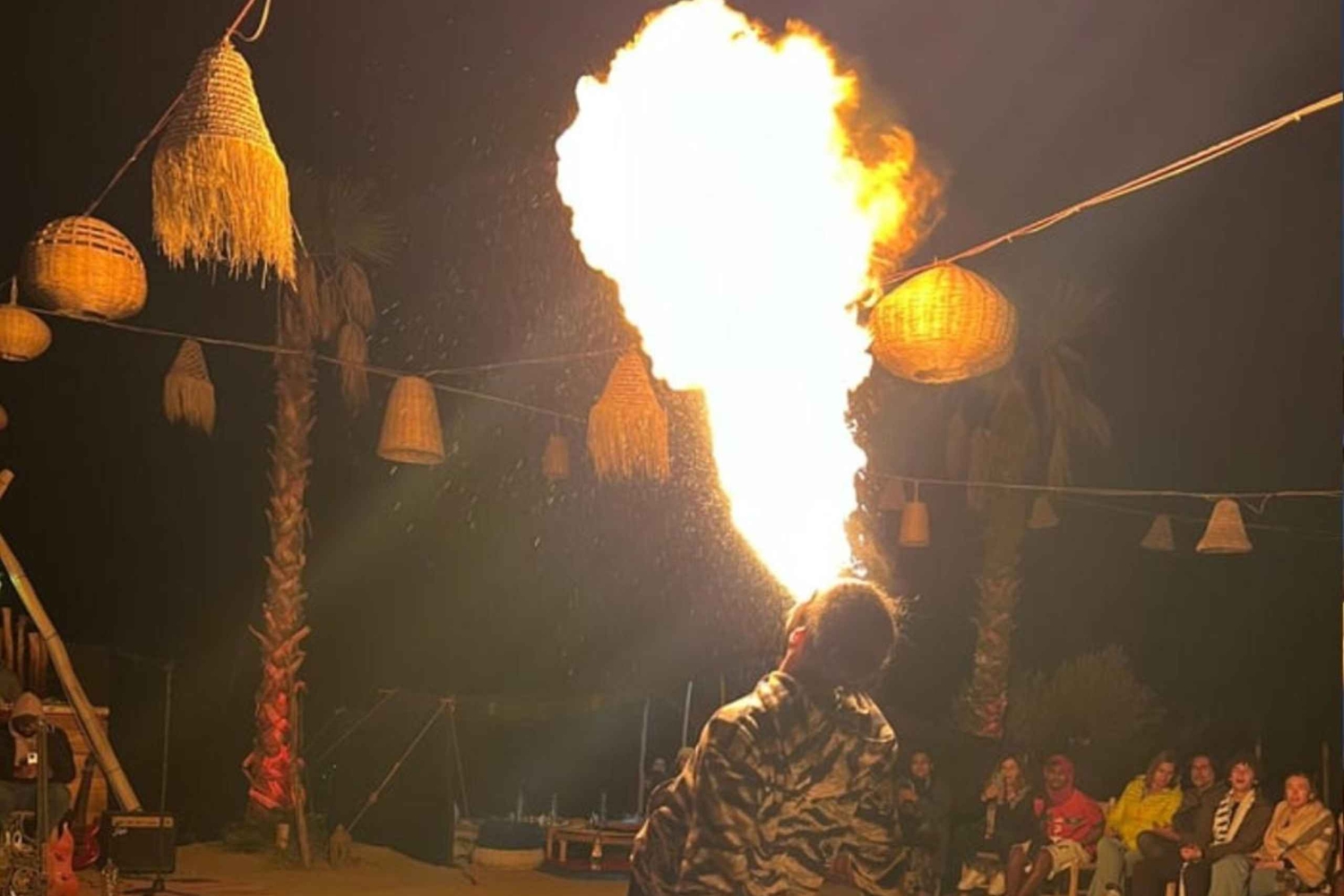 Agafay-tur med fyrhjuling, solnedgång och romantisk middagsshow