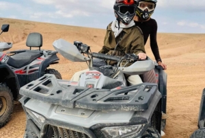 Agafay-tur med fyrhjuling, solnedgång och romantisk middagsshow