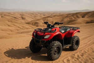 Agafay-tur med fyrhjuling, solnedgång och romantisk middagsshow