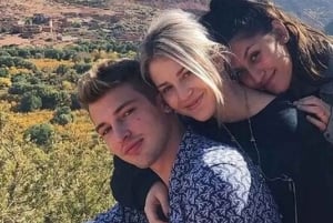 Excursion d'une journée dans les montagnes de l'Atlas, les chutes d'eau des trois vallées et le désert