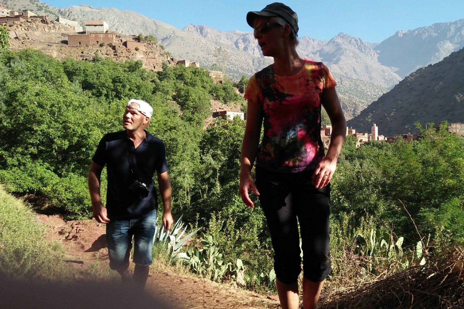 Caminhada nas montanhas do Atlas com cascatas e viagem de 1 dia aos 3 vales