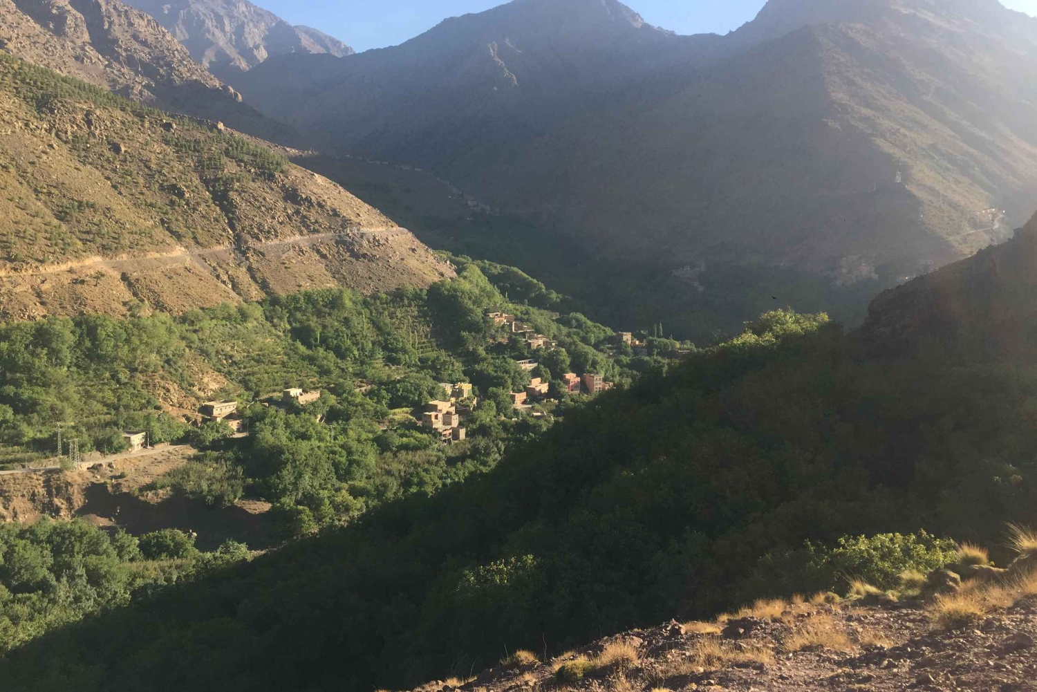 Caminhada nas montanhas do Atlas com cascatas e viagem de 1 dia aos 3 vales