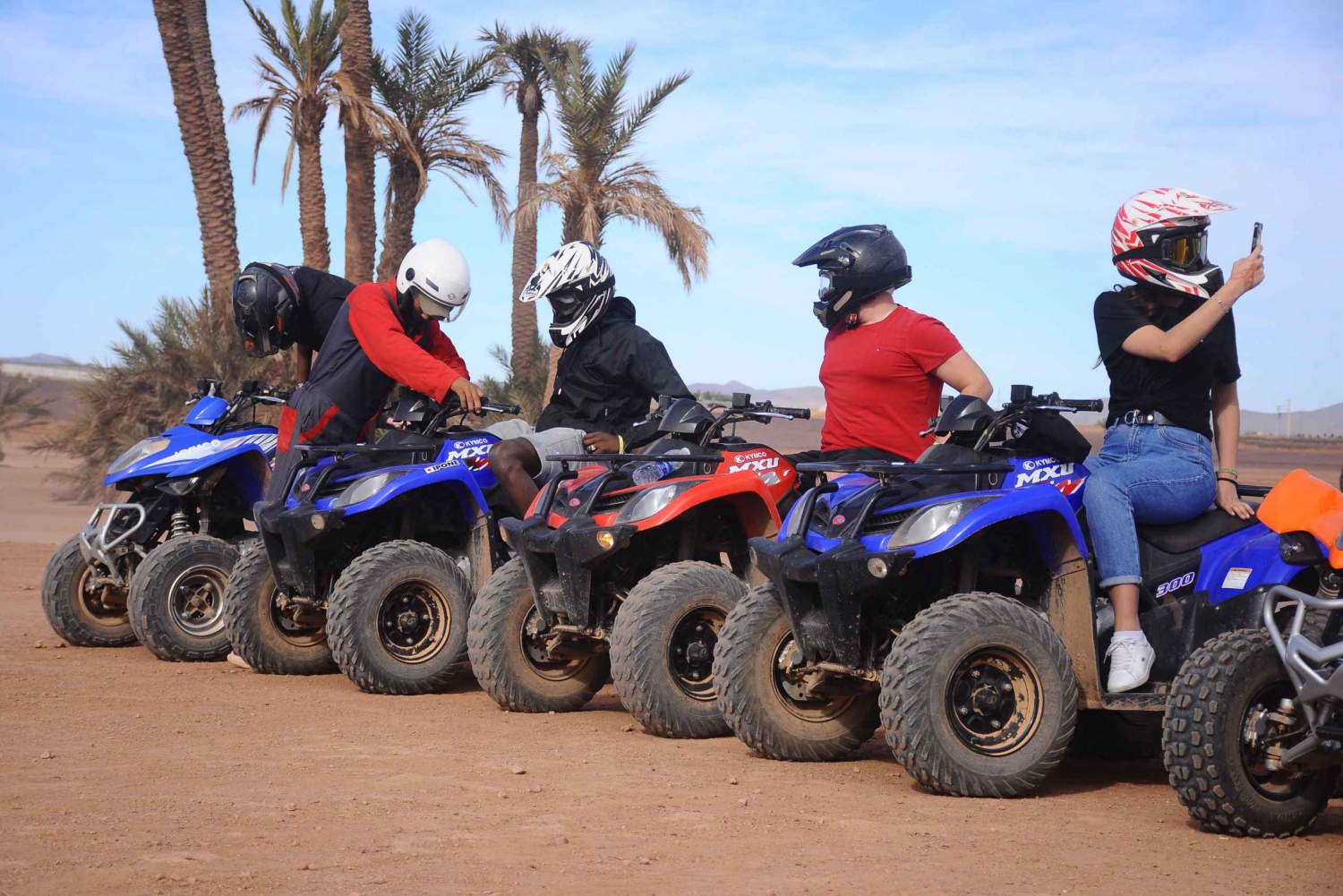 Marrakech: Quad Bike Adventure in the Palm Grove and Jbilat