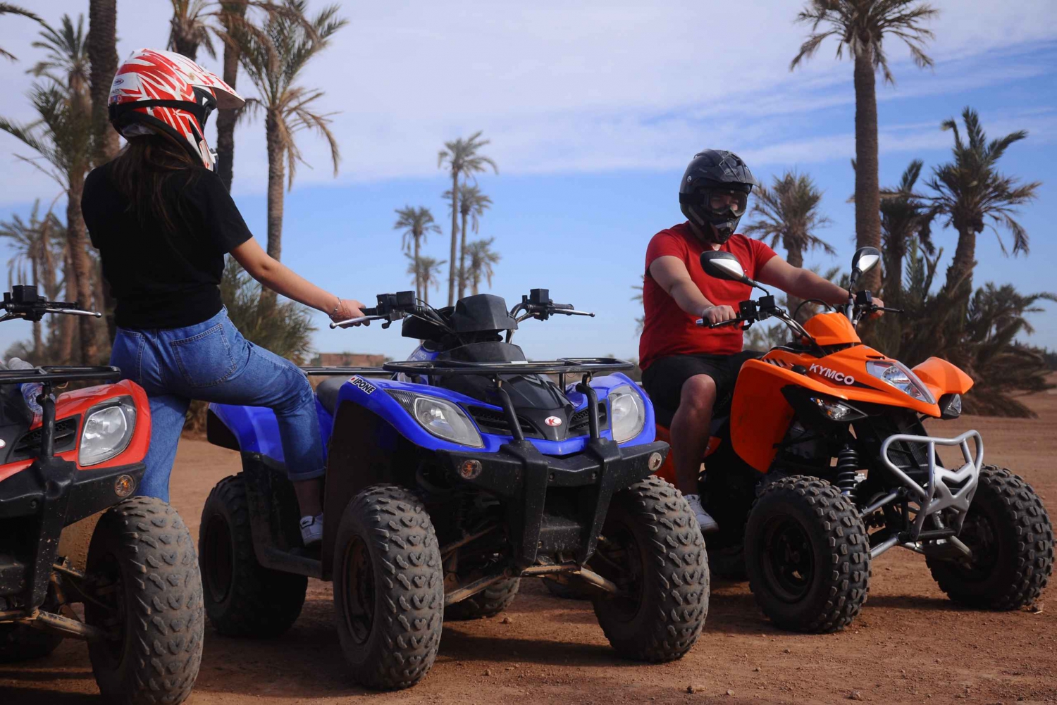 Marrakech: Quad Bike Adventure in the Palm Grove and Jbilat