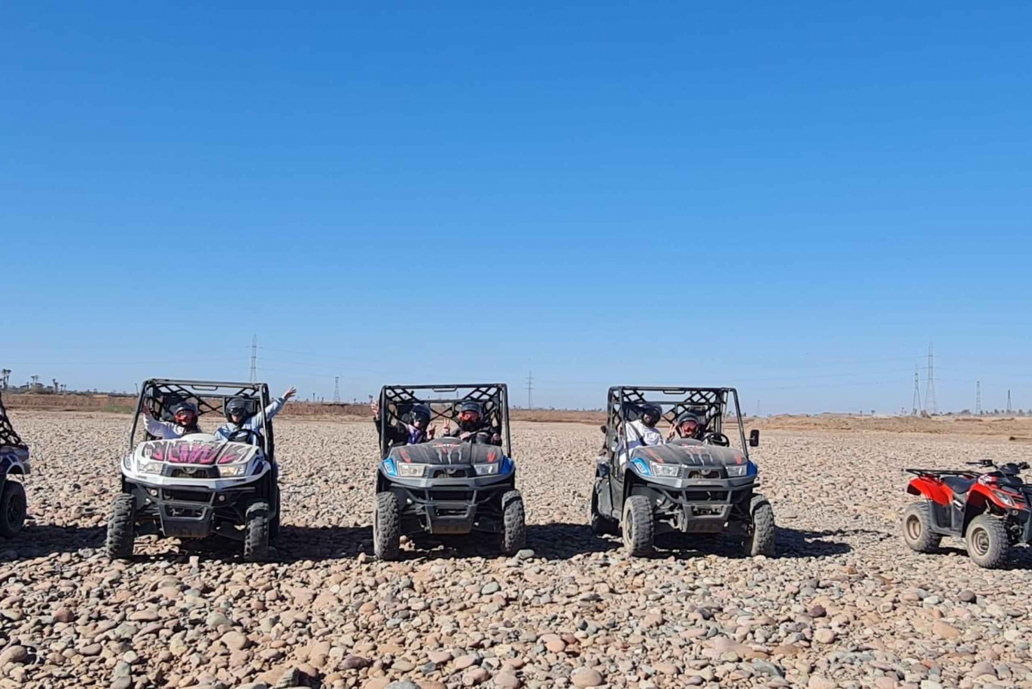 Buggy ride at the Palm Grove and Desert with swimming pool