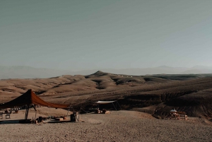 Camel Ride in Agafay Desert at sunset