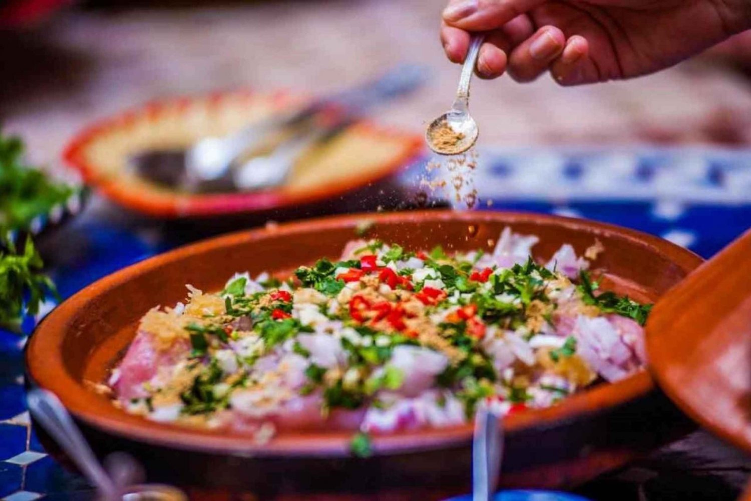 Från marrakech : Cooking Classe med en lokal kock