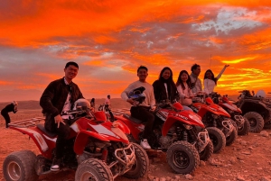 Aventure dans le désert : Quad, balade à dos de chameau et dîner étoilé