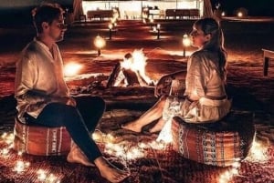 Desert tour dinner show & camel ride with sunset views