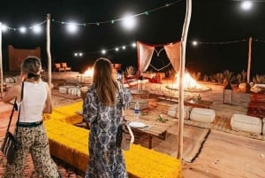 Desert tour dinner show & camel ride with sunset views