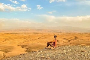 From Marrakesh: Sunset Dinner in Agafay at Berber Camp