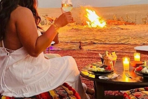 MIDDAG I AGAFAY-ÖKNEN UNDER STJÄRNORNA MED SHOW OCH KAMELER