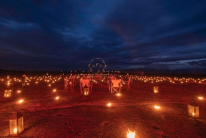 1 Nacht im Merzouga Luxuscamp mit Mahlzeiten und Kamelritt