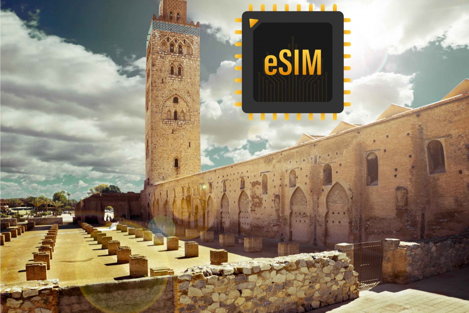 Marrakech: eSIM Internet Data Plan for Morocco high-speed 4G