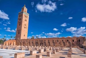 Depuis Casablanca : Excursion d'une journée complète à Marrakech et balade à dos de chameau