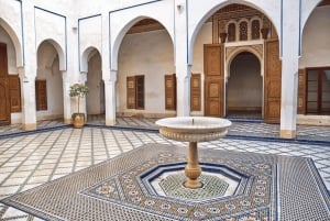 Depuis Casablanca : Excursion d'une journée complète à Marrakech et balade à dos de chameau