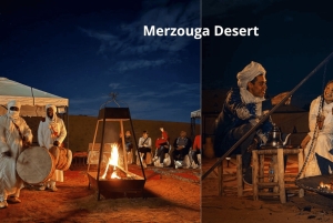 Vanuit Marrakesh: 3-daagse Merzouga-woestijntour naar Fez of Agadir