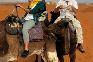 Desde Marrakech: tour de 3 días por el desierto de Merzouga con tienda privada