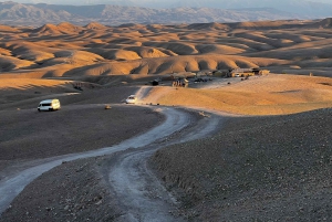 From Marrakech: Agafay Desert Buggy 1Hour & Dinner Show