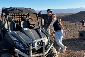 From Marrakech: Agafay Desert Buggy 1Hour & Dinner Show