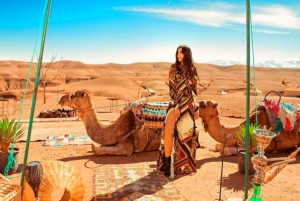 From Marrakech: Agafay Desert Camp Pool, Camel Ride, & Lunch