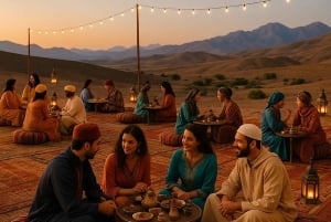 From Marrakech: Agafay Desert Dinner and Optional Camel Ride