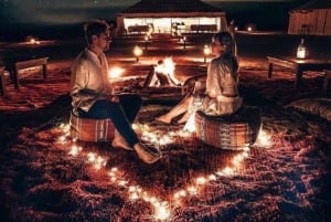 From Marrakech: Agafay Desert Dinner and Optional Camel Ride